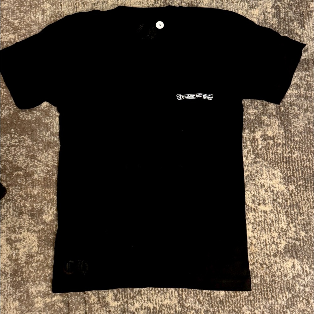 Chrome Hearts Black T-Shirt Tee with Pocket - Small